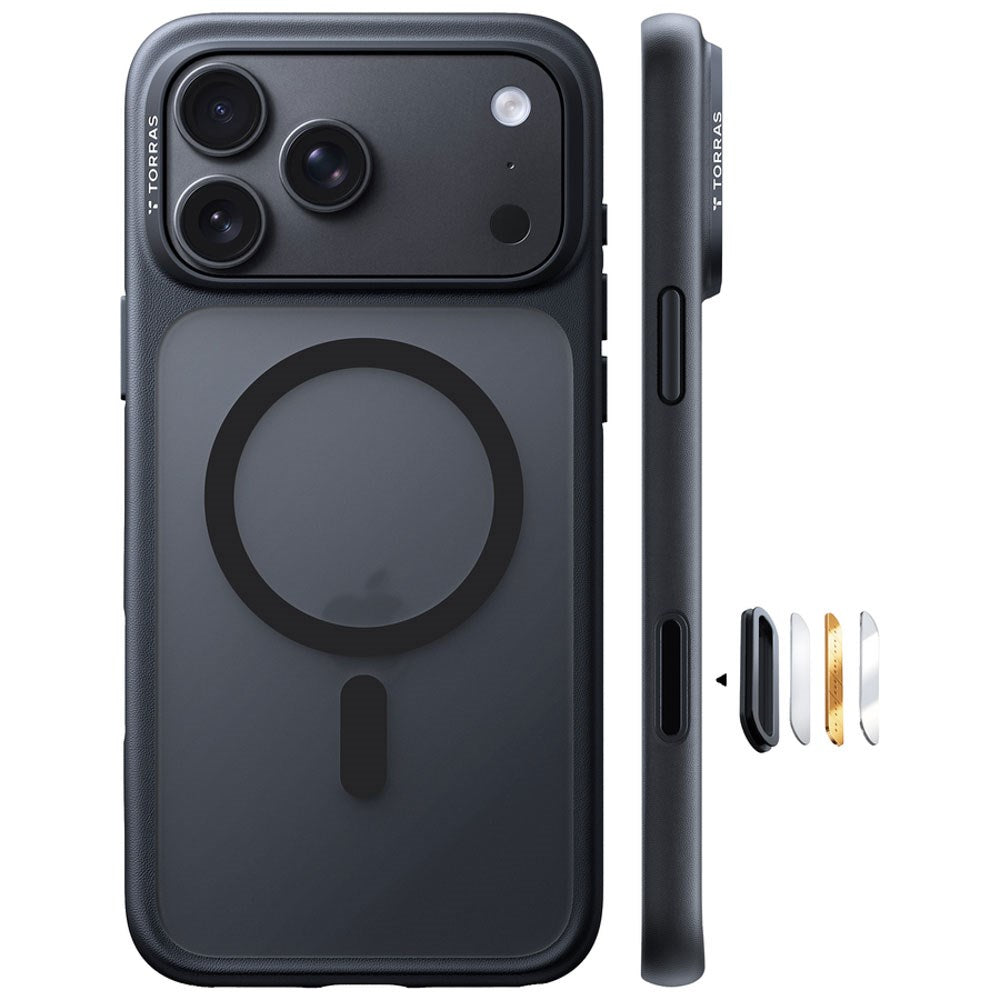iPhone 18 Pro / 17 Pro TORRAS Guardian Mag Case - MagSafe Compatible - Black