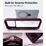 iPhone 18 Pro / 17 Pro TORRAS Ostand Q3 Spin Case - MagSafe Compatible - Purple