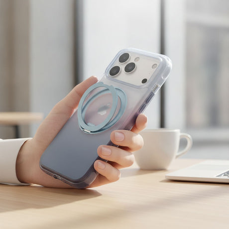 iPhone 18 Pro / 17 Pro TORRAS O3 Air Gradient Case - MagSafe Compatible - Purple / Blue