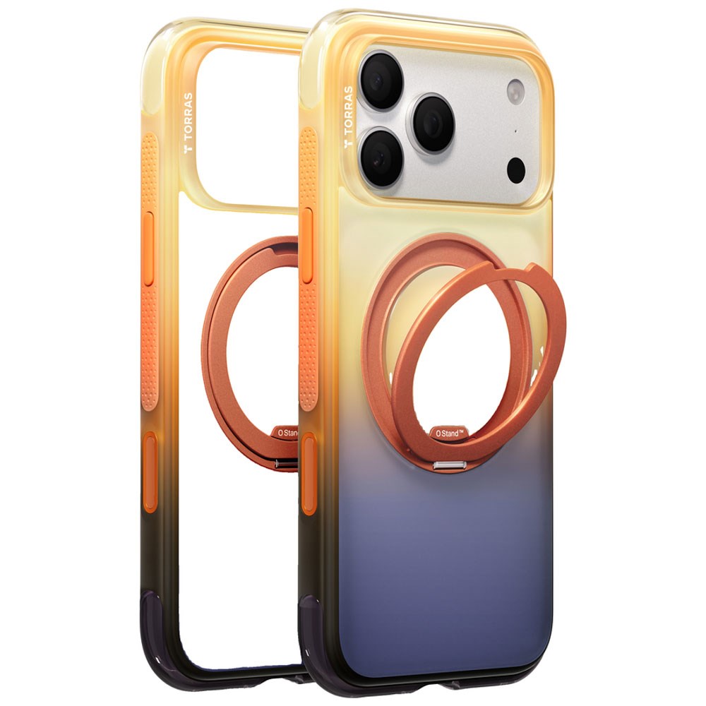 iPhone 18 Pro Max / 17 Pro Max TORRAS O3 Air Gradient Case - MagSafe Compatible - Orange / Blue