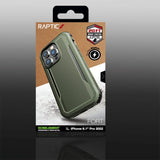 iPhone 14 Pro Raptic Fort Series Craftsman Case - MagSafe Compatible - Green