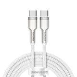 Baseus Cafule 100W USB-C to USB-C Cable - Power Delivery - 2 Meter - White