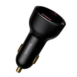 Baseus Dual Supreme 100W Car Charger with USB-A & USB-C - Black