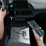 Baseus FM Transmitter / Car Charger with 2 x USB-A & 1 x 3.5mm Jack - Black