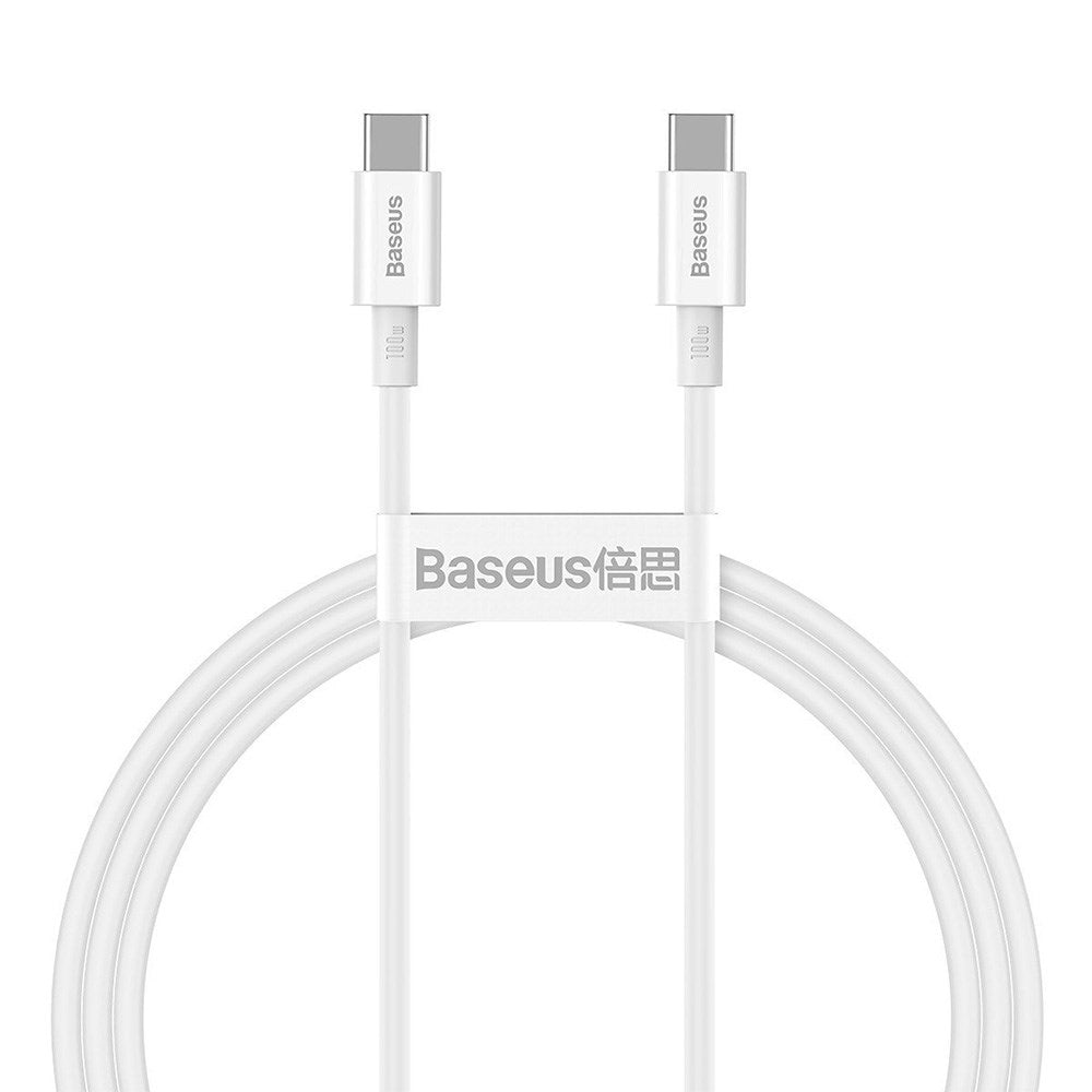 Baseus Superior Series 100W USB-C to USB-C Cable - 1 Meter - White