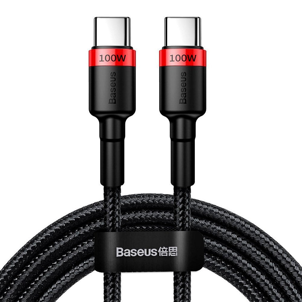 Baseus Cafule Flash 100W USB-C to USB-C Cable - 2 Meter - Black / Red