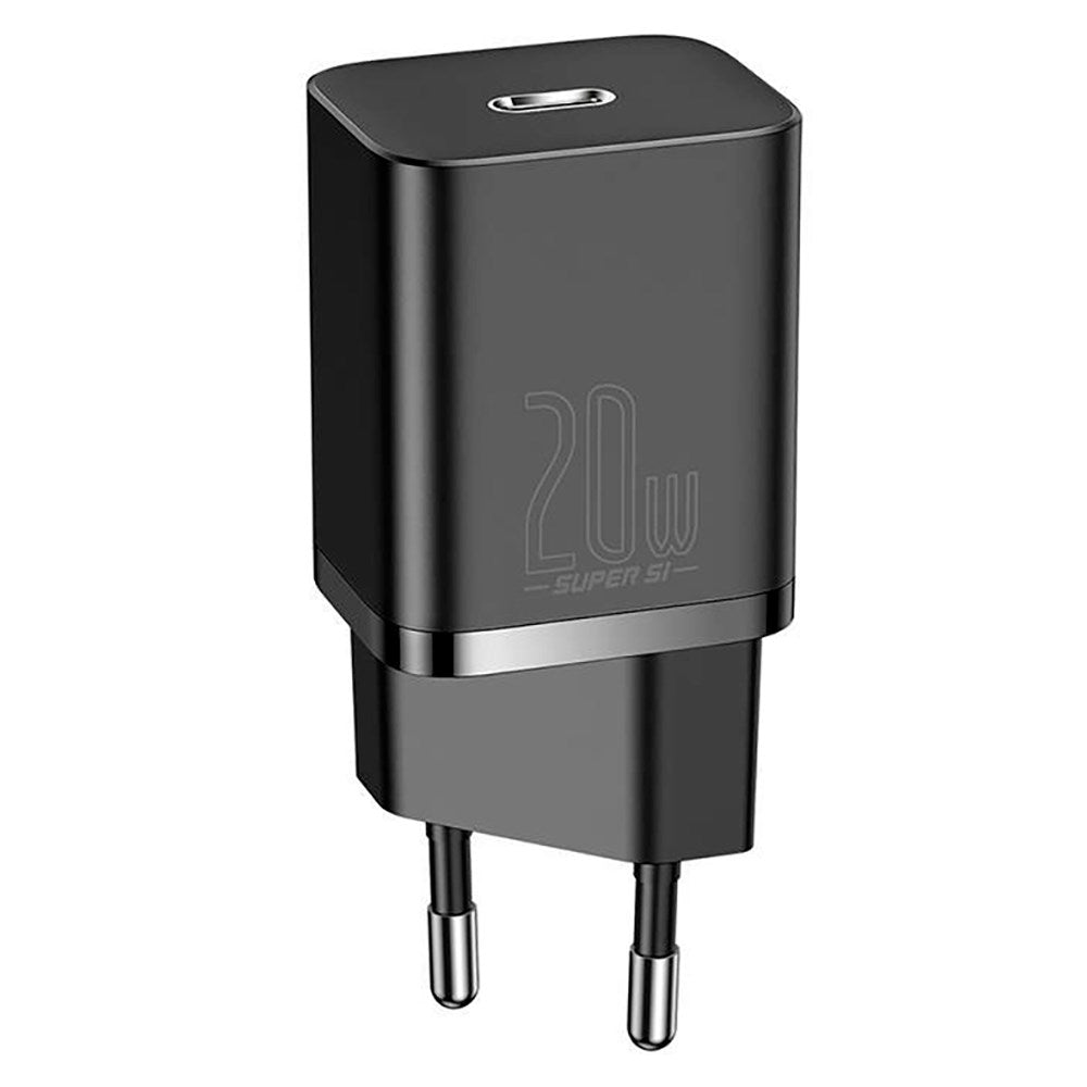 Baseus Super Si 20W Wall Charger USB-C Quick Charge - Black