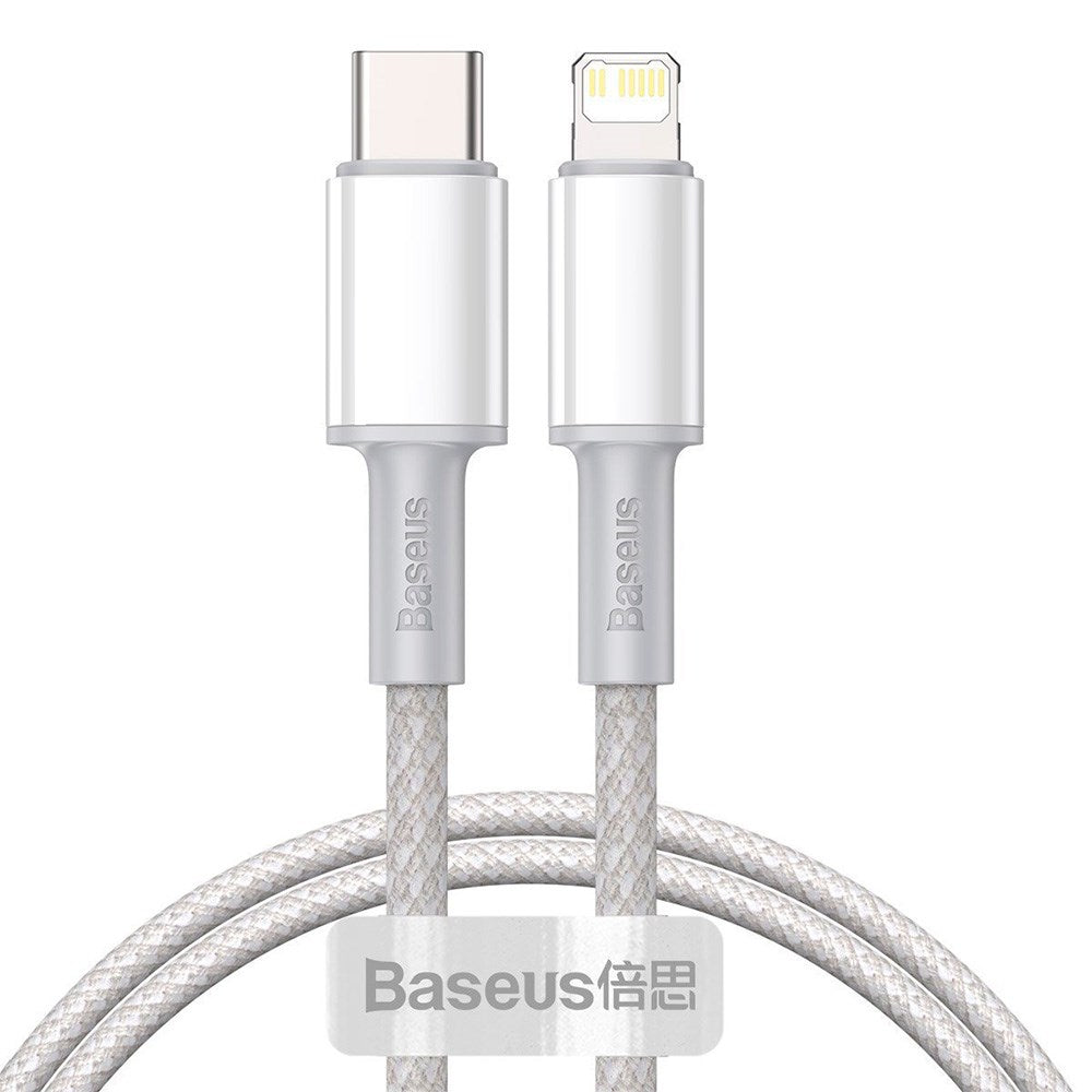 Baseus High Density 20W USB-C to Lightning Cable - 1 Meter - White