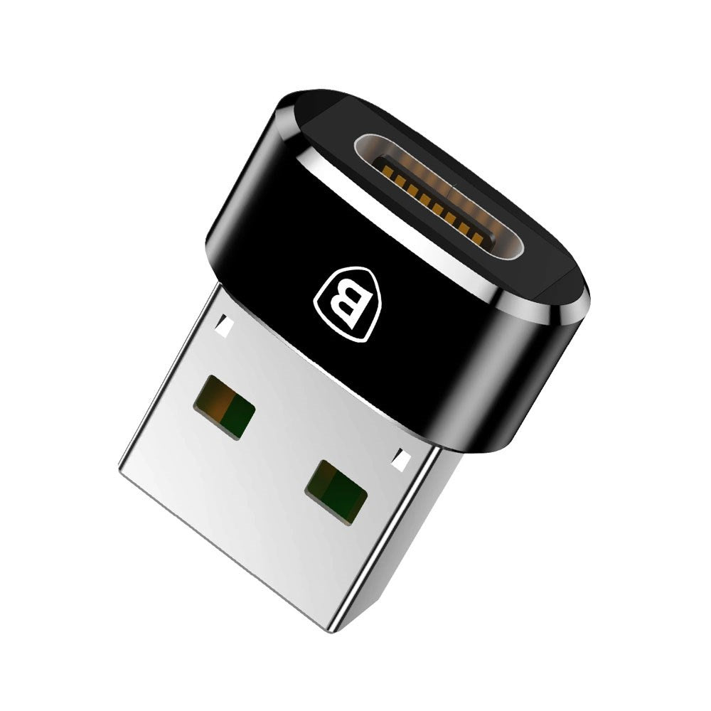 Baseus Mini USB-C to USB-A Adapter - Black