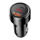 Baseus Magic 45W PD Car Charger with USB-A & USB-C - Black