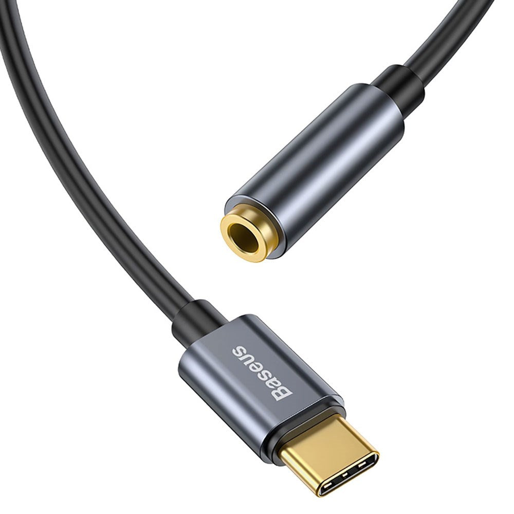 Baseus L54 USB-C to 3.5 mm Mini Jack Audio Adapter - 9 cm - Grey
