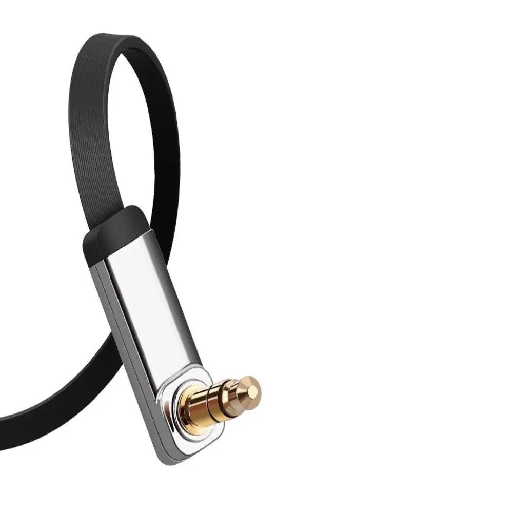UGREEN Angled 3.5mm Mini Jack Audio Cable - 1m - Black / Silver