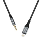 Dudao L11PRO Lightning to 3.5mm Mini Jack Cable - 1m - Grey