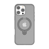 TORRAS iPhone 16 Pro Hybrid Plastic Case with Stand Function - MagSafe Compatible - Grey