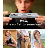 TORRAS iPhone 16 Pro Max Hybrid Plastic Case with Stand Function - MagSafe Compatible - Grey