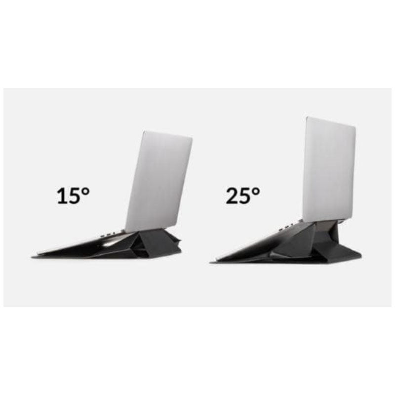 MOFT Faux Leather Laptop Sleeve & Stand - 15-16" - Black