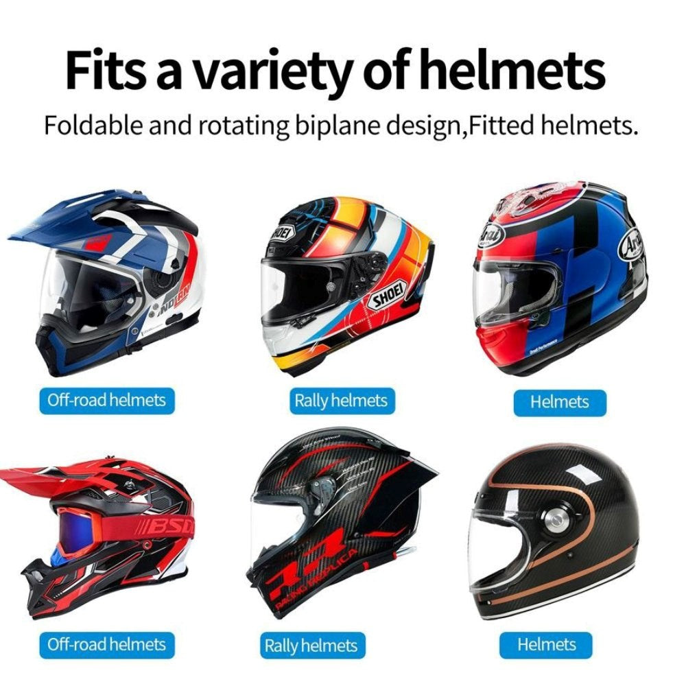 TELESIN Helmet Mount for Action Camera - Black / Orange