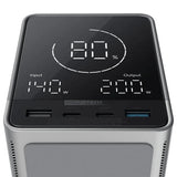 CUKTECH 300W PowerBank w. Wireless Charging - 2x USB-C & 2x USB-A - 40.000 mAh - Black