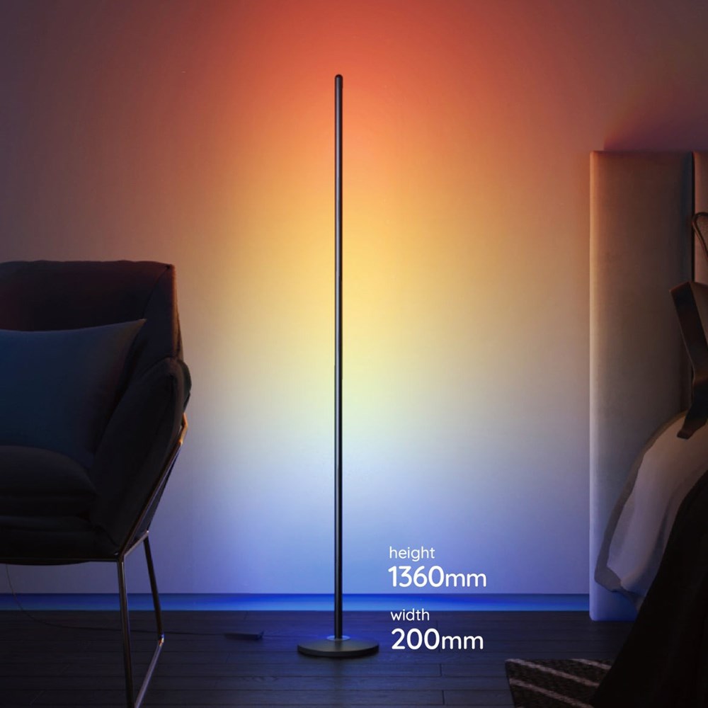 Govee Corner Smart Floor Lamp - Black