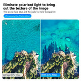 TELESIN CPL+ND8/16/32 Lens Filter - DJI Osmo Action 3 / 4 / 5 Pro - Transparent