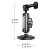 TELESIN Magnetic & Rotatable Mount for Action Camera - Black