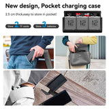 TELESIN Battery Charging Case & 2x Stamina Battery Kit for GoPro Hero 9 / 10 / 11 / 12 - Black