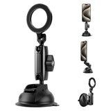 TELESIN Suction Cup Phone Holder for Car - MagSafe Compatible - Black