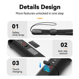 TELESIN Floating Hand Grip Remote for GoPro Hero 8 / 9 / 10 / 11 / 12 / 13 - Black / Orange