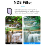 TELESIN CPL+ND8/16/32 Lens Filter Kit for GoPro Hero 13 - Transparent