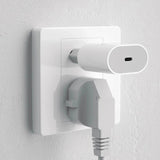 Dudao 20W PD Wall Charger USB-C incl. Cable - White