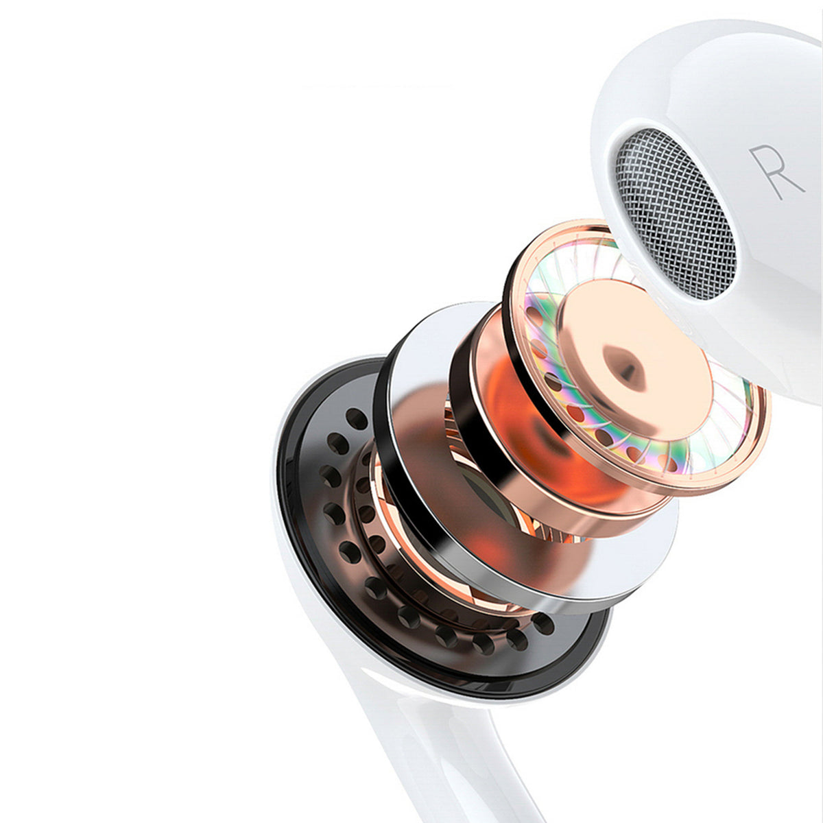 In-Ear Headphones Dudao with Lightning Connector - White