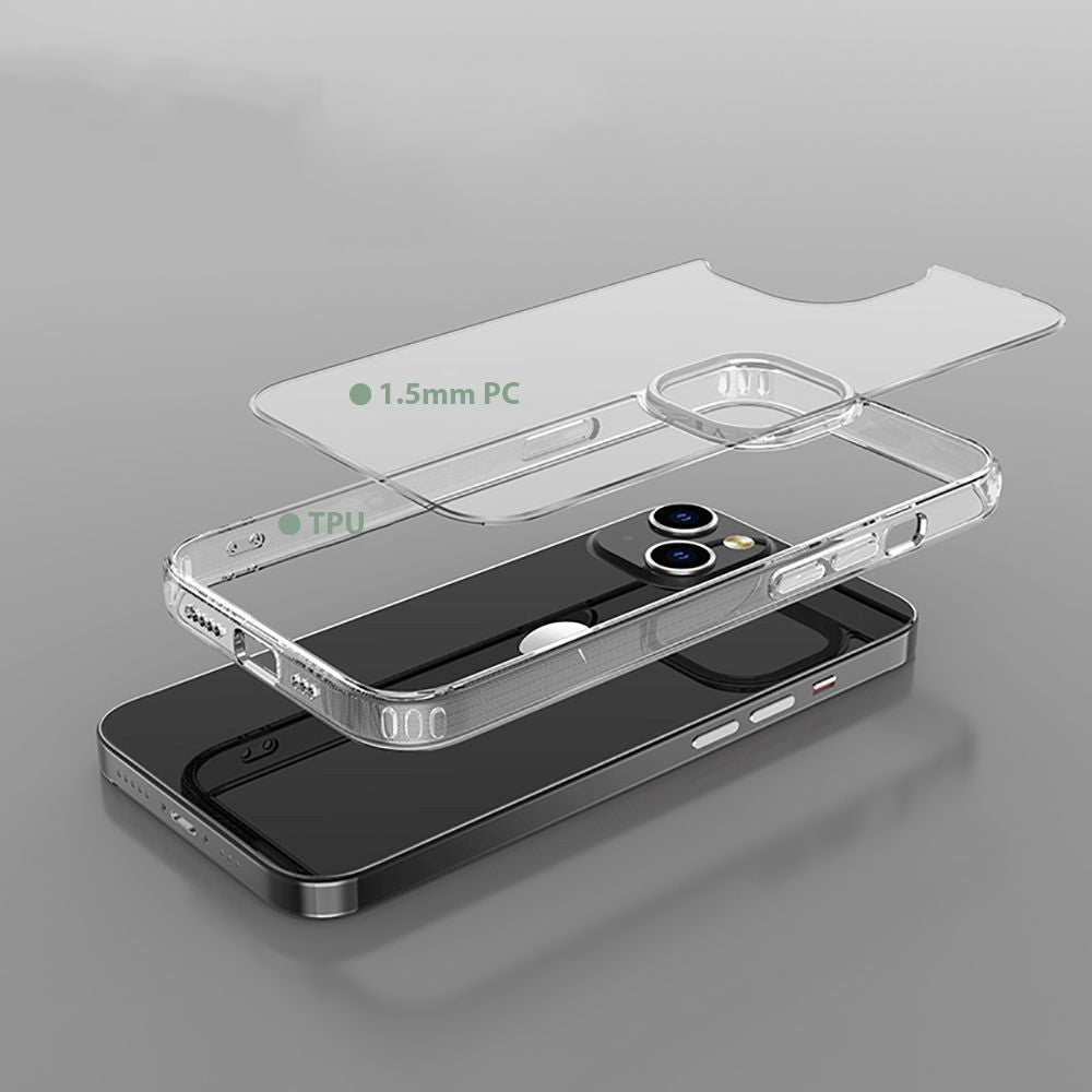 iPhone 14 Tech-Protect Flexair Hybrid Case - Transparent