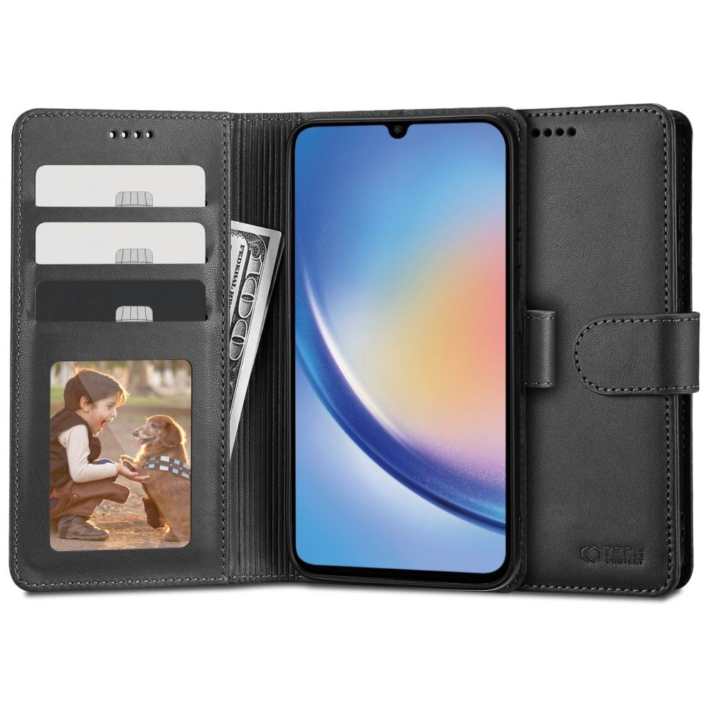 Samsung Galaxy A34 (5G) Tech-Protect Flip Case with Wallet - Black