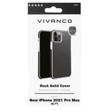 iPhone 13 Pro Max Vivanco Rock Solid Case - Transparent & Black