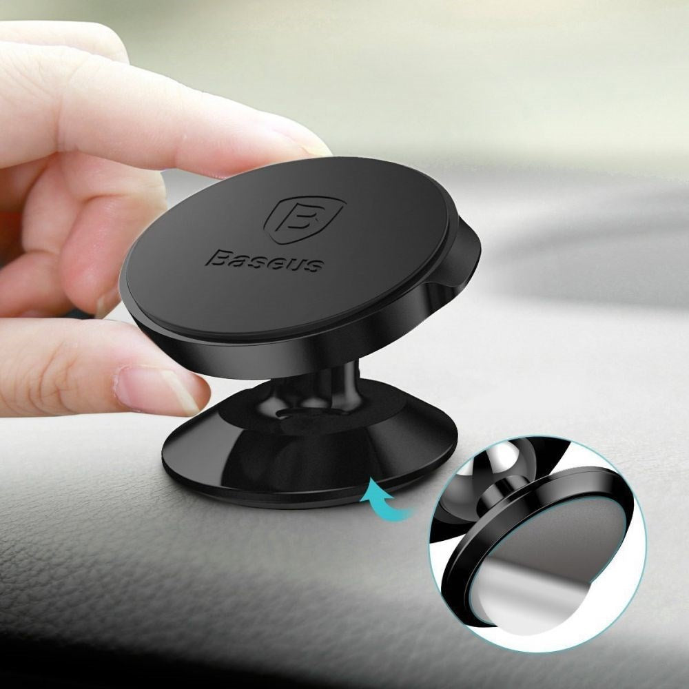 Baseus Small Dashboard Car Mount - Magnetic Phone Holder - Black