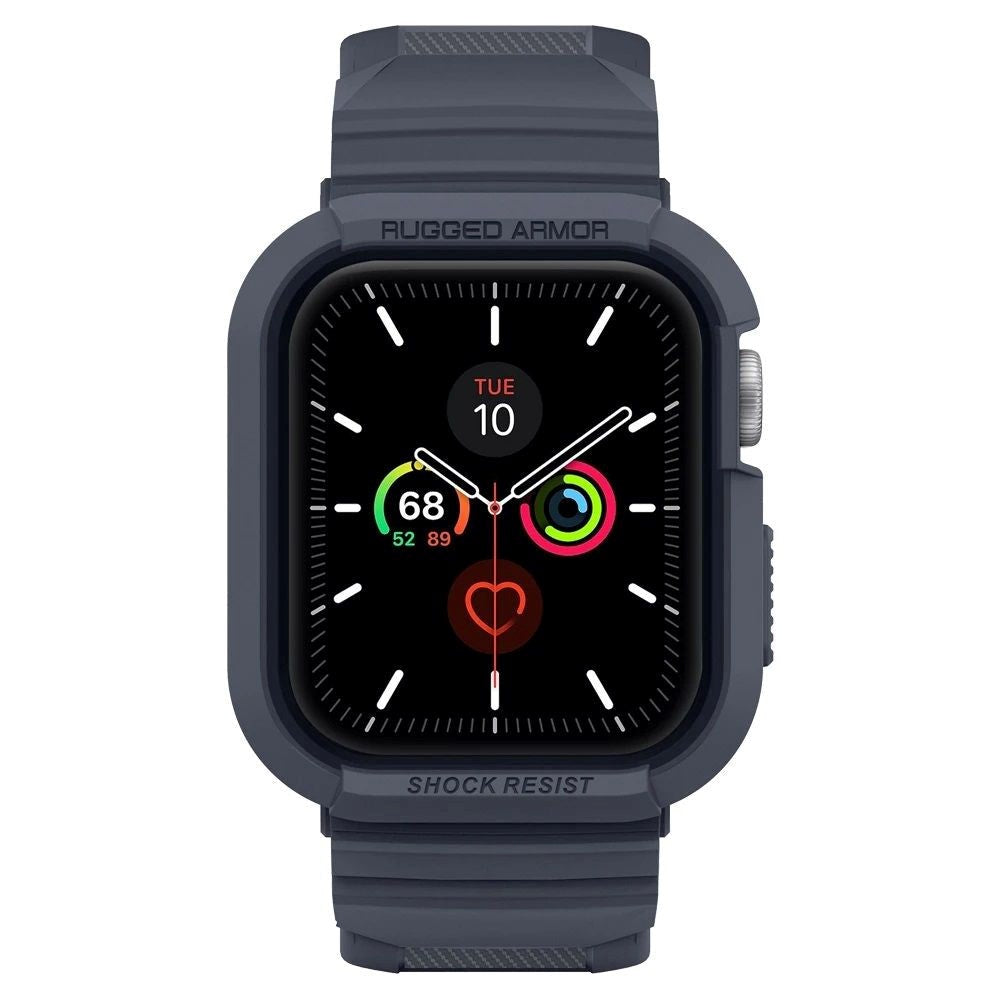 Apple Watch 4 / 5 / 6 / 7 / SE (44 / 45mm) Spigen Rugged Armor Pro Case - TPU Case - Charcoal Grey