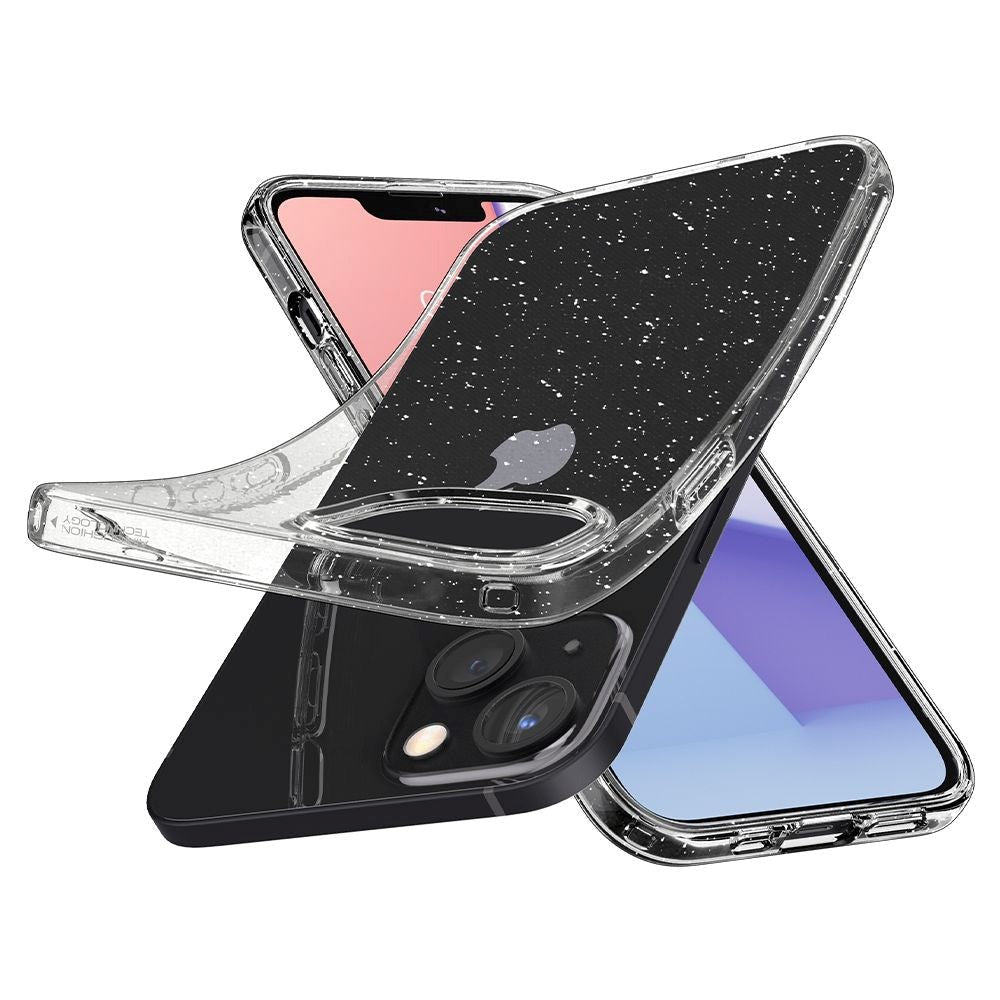 iPhone 13 Spigen Liquid Crystal Glitter Case - Transparent