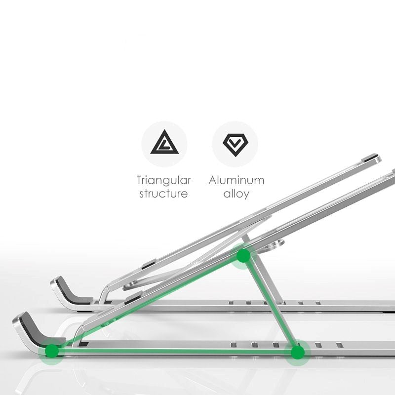 Tech-Protect Aluminium Laptop Stand - Silver