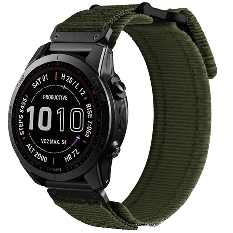 Universal Garmin 26mm QuickFit Tech-Protect Scout Pro Fabric Strap - Green