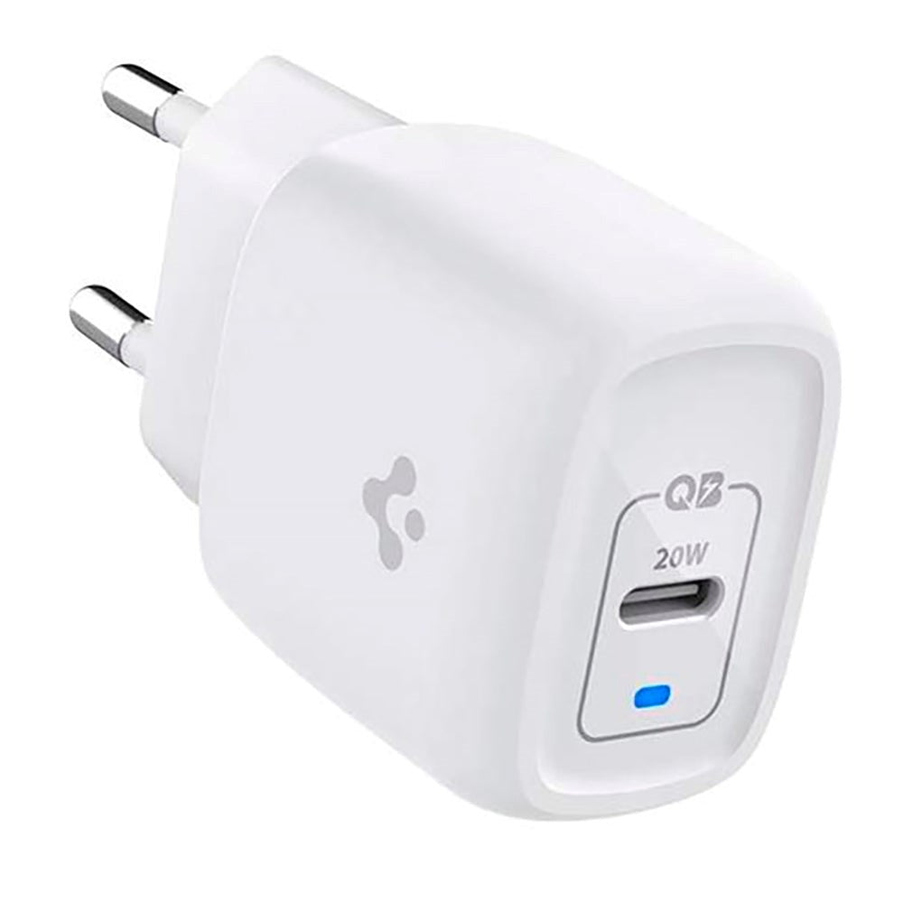 Spigen PowerArc ArcStation Pro 20W GaN Wall Charger with USB-C - White