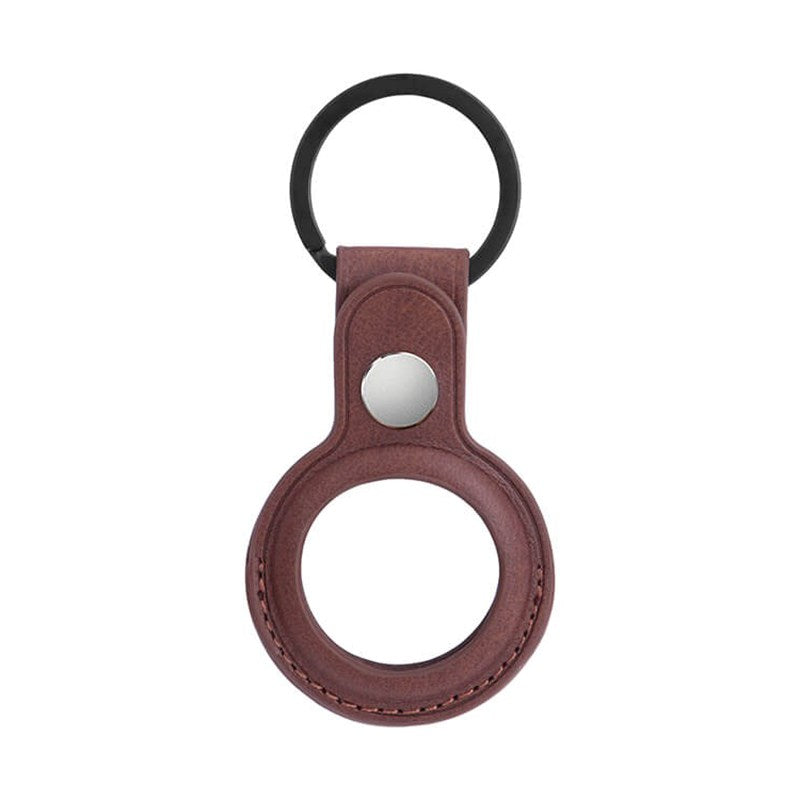 GEAR ONSALA AirTag Leatherette Holder w. Key Ring - Brown