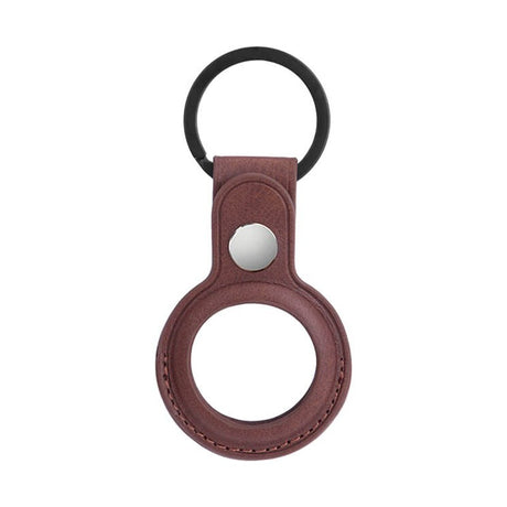 GEAR ONSALA AirTag Leatherette Holder w. Key Ring - Brown