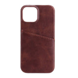 iPhone 13 Mini GEAR Onsala Collection Leather Case w. Card pocket - Brown