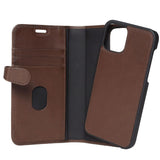 iPhone 12 / 12 Pro Gear Buffalo Wallet Genuine Leather Magnet Wallet Case - Brown