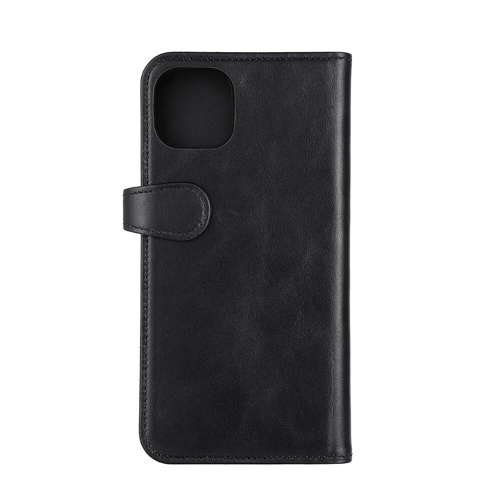 iPhone 14 Plus Gear Buffalo Wallet Genuine Leather Magnet Wallet Case - Black