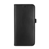 iPhone 16 Plus GEAR Buffalo 2-in-1 Wallet Genuine Leather Magnet Flip Case with Wallet - MagSafe Compatible - Black