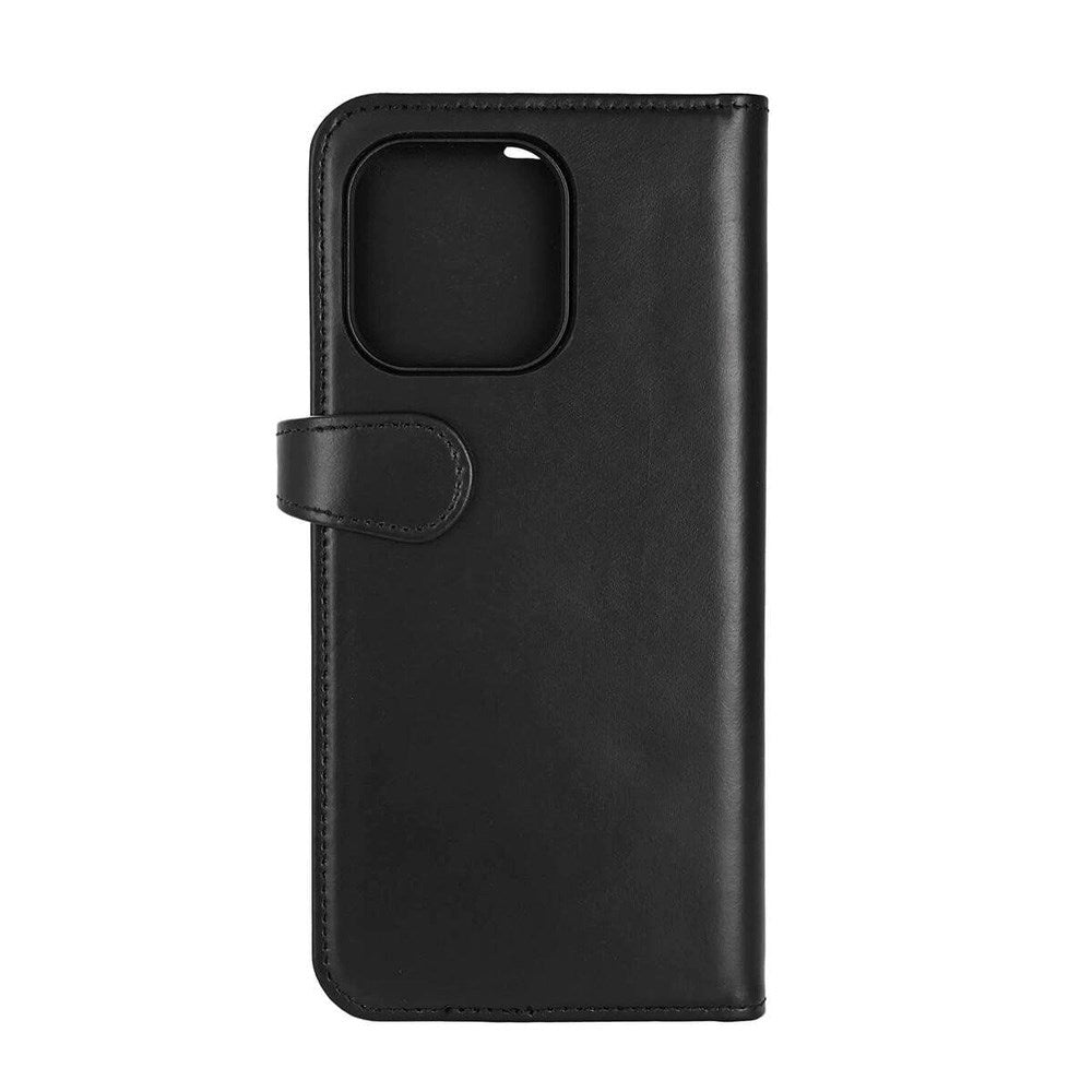 iPhone 16 Pro Max GEAR Buffalo 2-in-1 Wallet Genuine Leather Magnet Flip Case with Wallet - MagSafe Compatible - Black