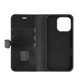 iPhone 16 Pro Max GEAR Buffalo 2-in-1 Wallet Genuine Leather Magnet Flip Case with Wallet - MagSafe Compatible - Black