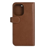 iPhone 16 GEAR Buffalo 2-in-1 Wallet Genuine Leather Magnet Flip Case with Wallet - MagSafe Compatible - Brown