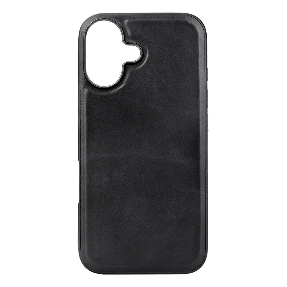 iPhone 16 GEAR Buffalo Genuine Leather Case - MagSafe Compatible - Black